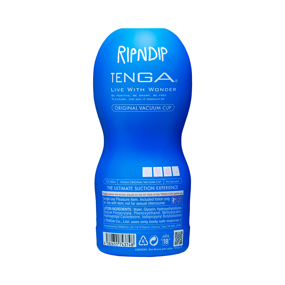 RIPNDIP×TENGA 聯名限量經典杯 無孔BLUE