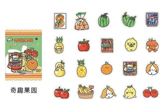 Infeel.me Sticker Flakes - Convenience Store - fruits