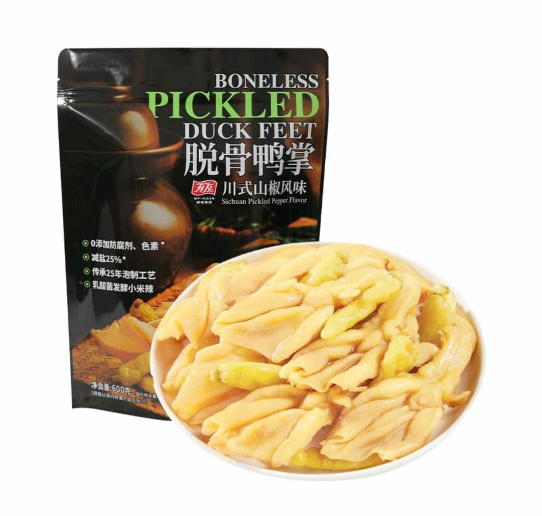 有友 脫骨鴨掌 (山椒味) 600g