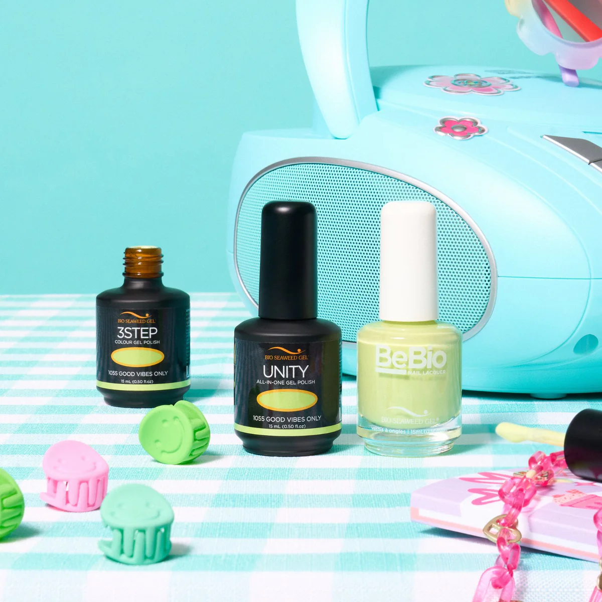Bio Seaweed Gel 1055 GOOD VIBES ONLY 天然無毒Gel甲油 (三合一配方)