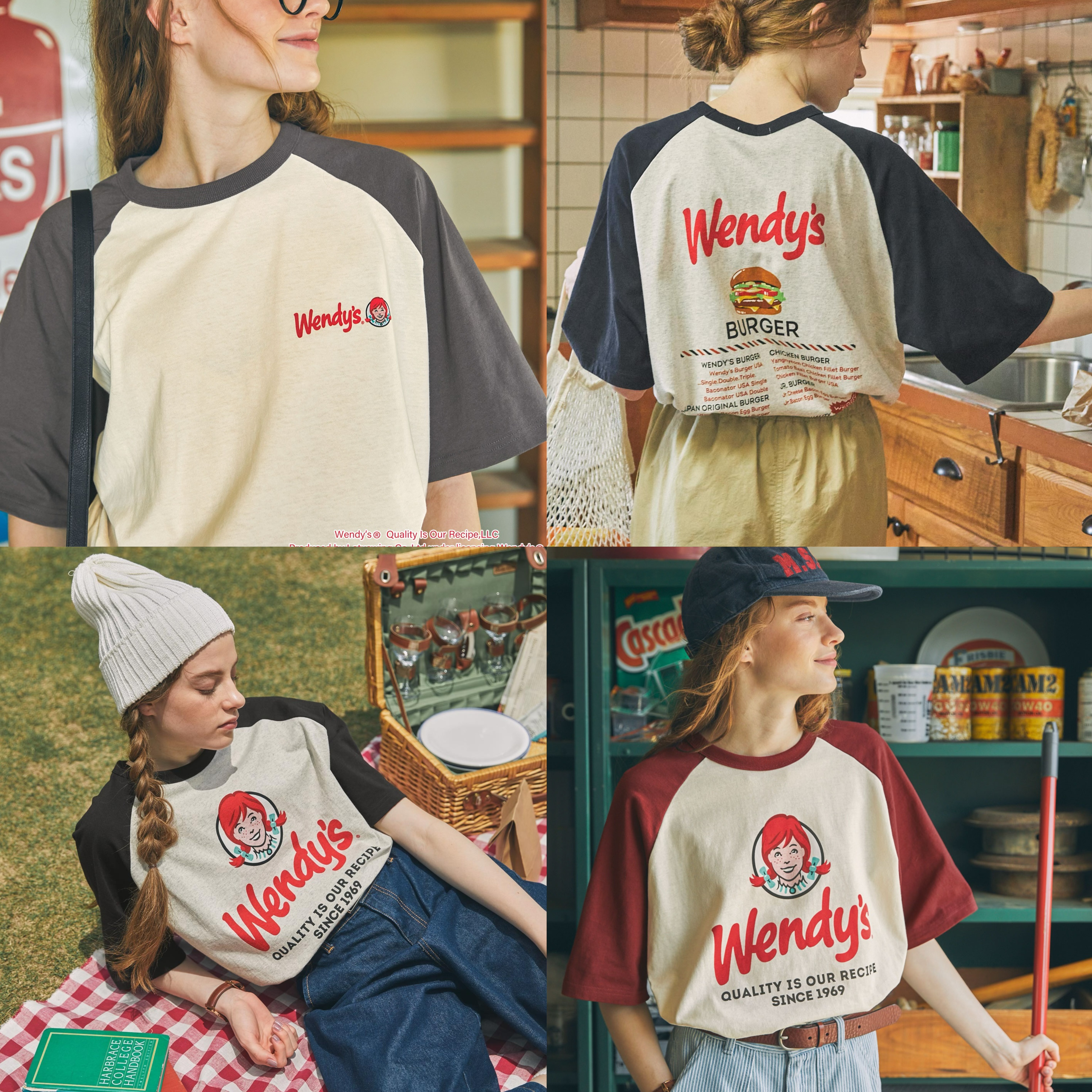 特價預購┃日本選貨店 溫蒂漢堡 印花棒球短T