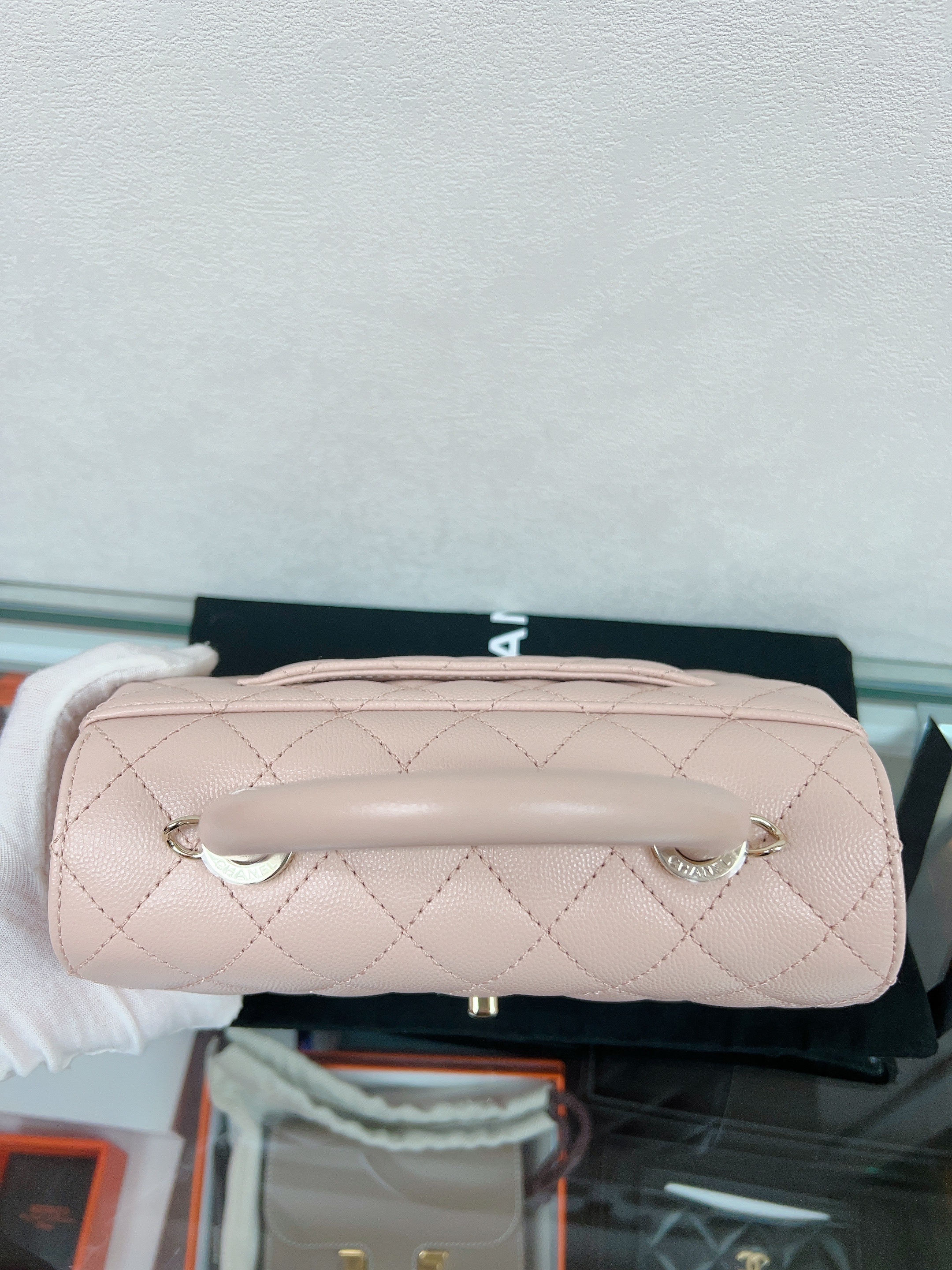 Chanel coco handle small (pink caviar)
