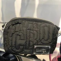 [S] MARC JACOBS 4S4SCP002S02-001 EMBROIDERY LOGO MAKE UP POUCH,BLACK, 196611115032 (SMJ363)