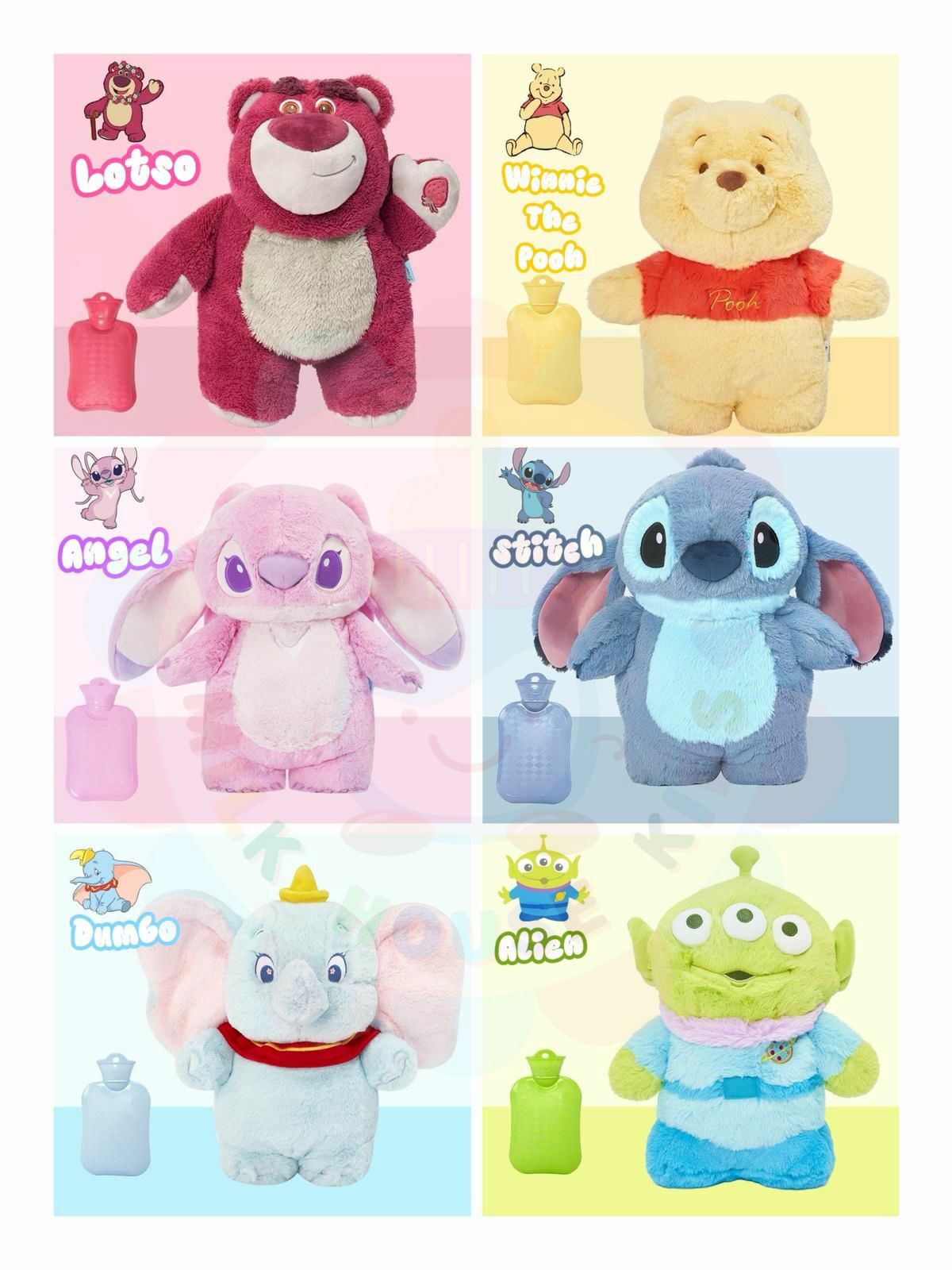 Disney Zoobies 暖水袋公仔500ml