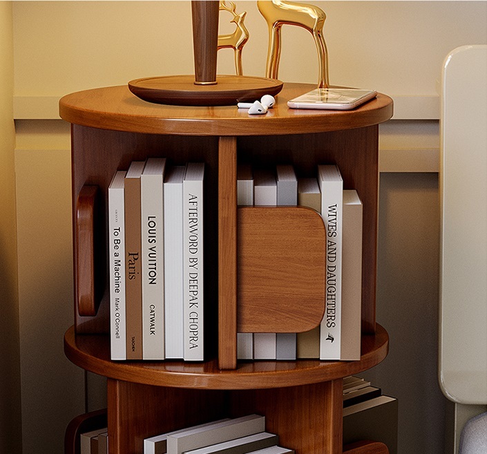 蘭氏 實木旋轉小書架
