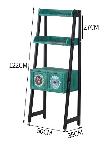 田園小棧 客廳花架置物架