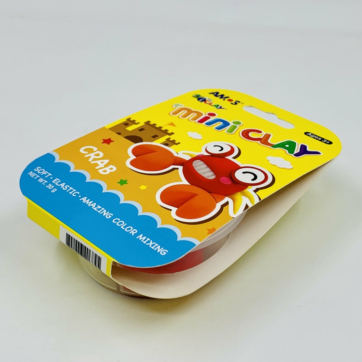 AMOS - 韓國 AMOS iCLAY® 30克 迷你裝輕黏土, 小蟹子 #IC30-C《香港行貨》-1包