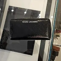 [S] MARC JACOBS 4S4SMP006S02-001 LOGO LONG ZIP WALLET,BLACK, 196611115766 (SMJ373)