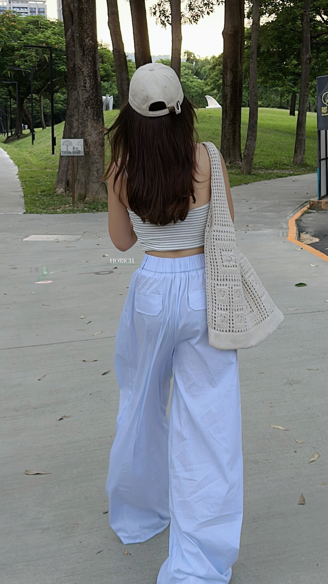 1968-(做貨款)S-XXL都能穿 尼龍氣質鬆緊 落地寬褲