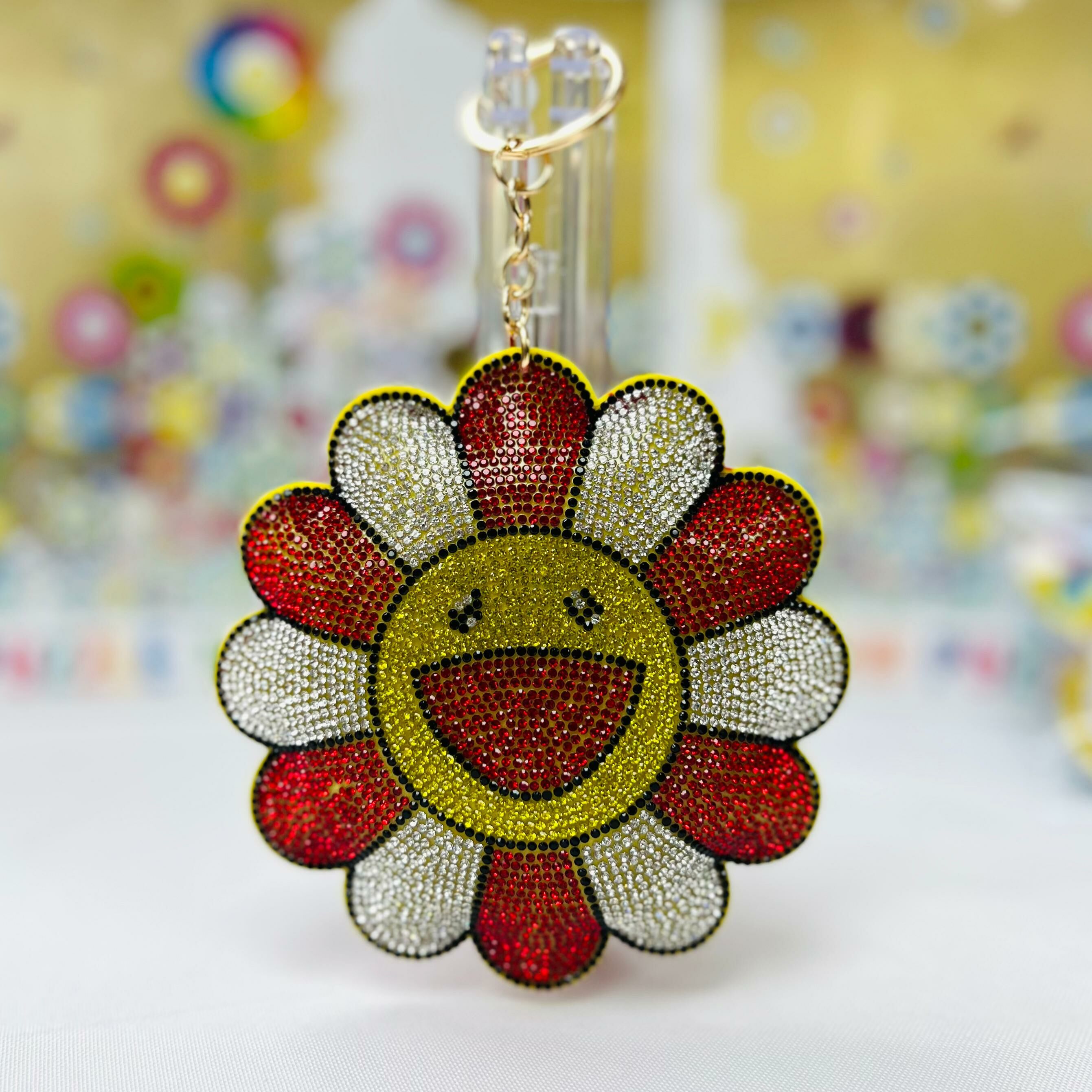 Murakami Mononoke Kyoto Flash Keychain (Panda / Flower)