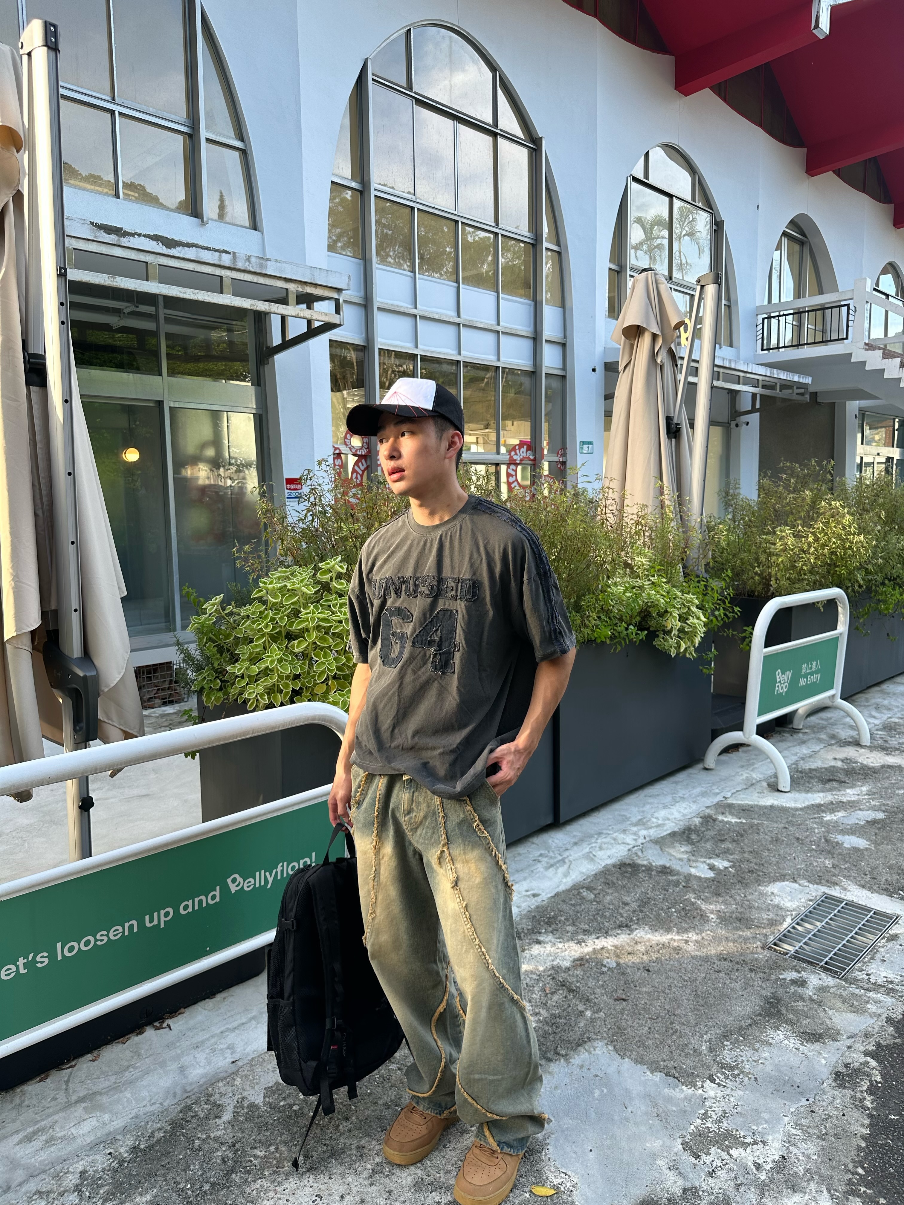 韓國 64 立體 刺繡 抽鬚 短袖