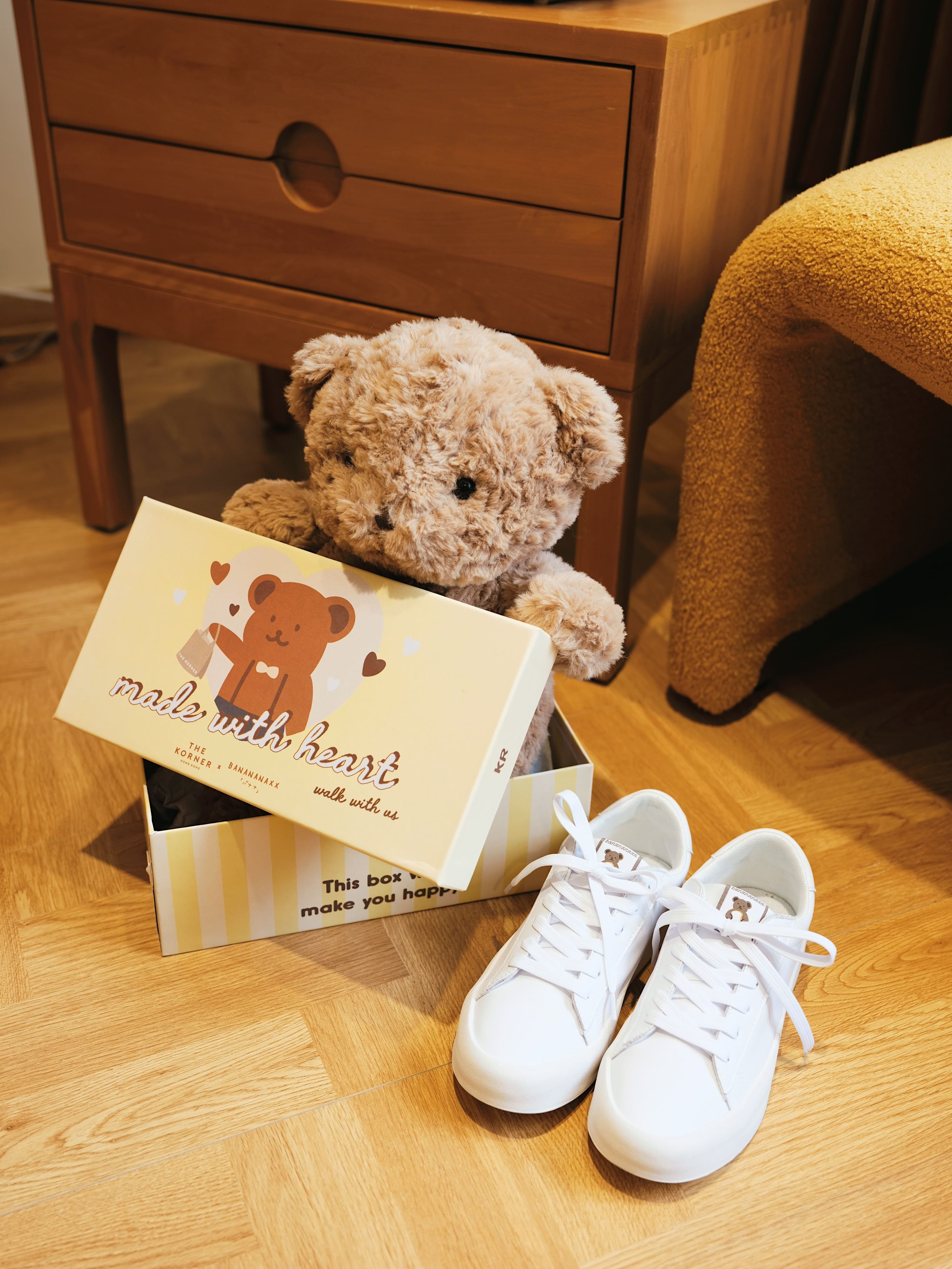 ✧ Banananaxx × The Korner ✧ Blissful Teddy Sneakers