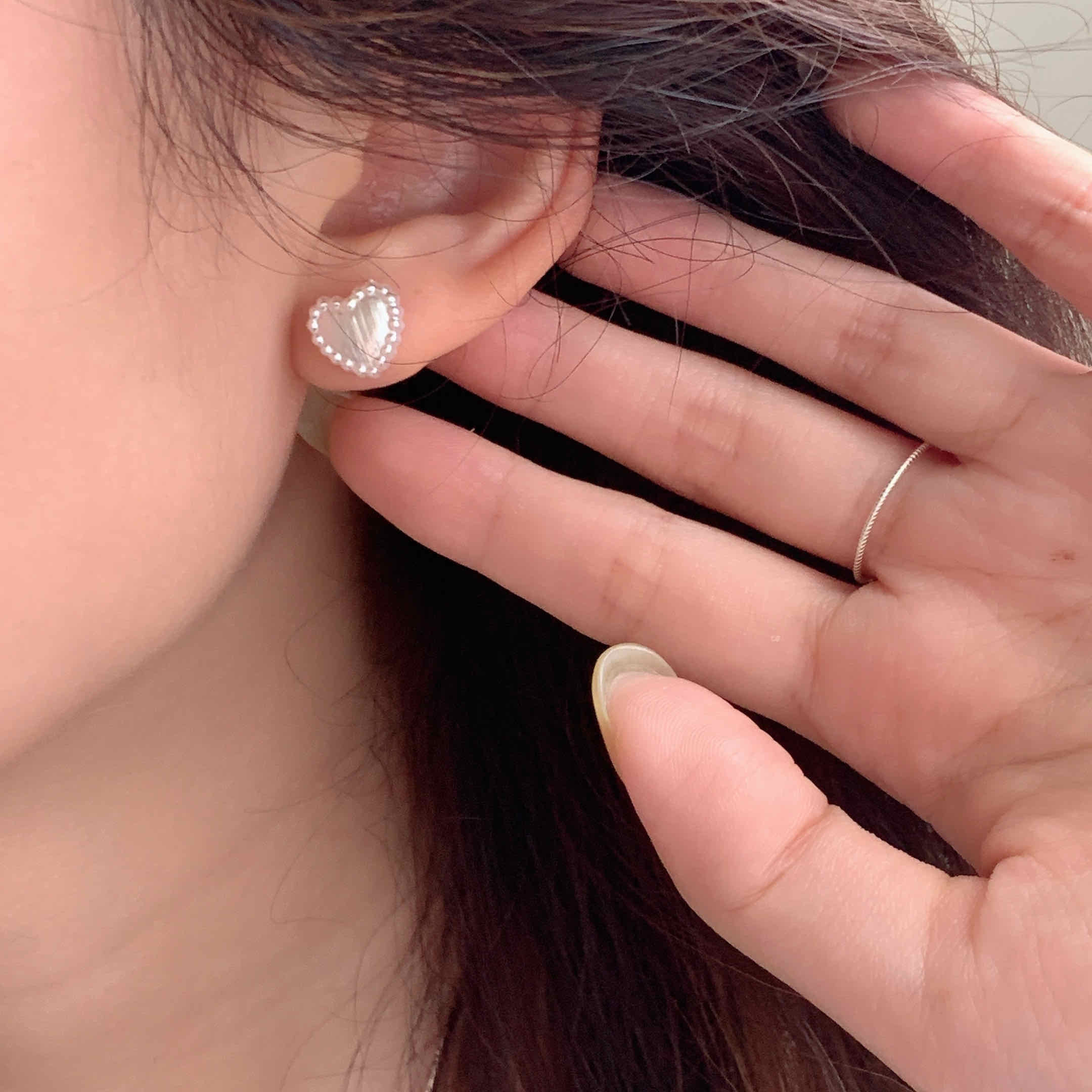 🇰🇷清爽推薦！925 silver 夏日甜心耳環