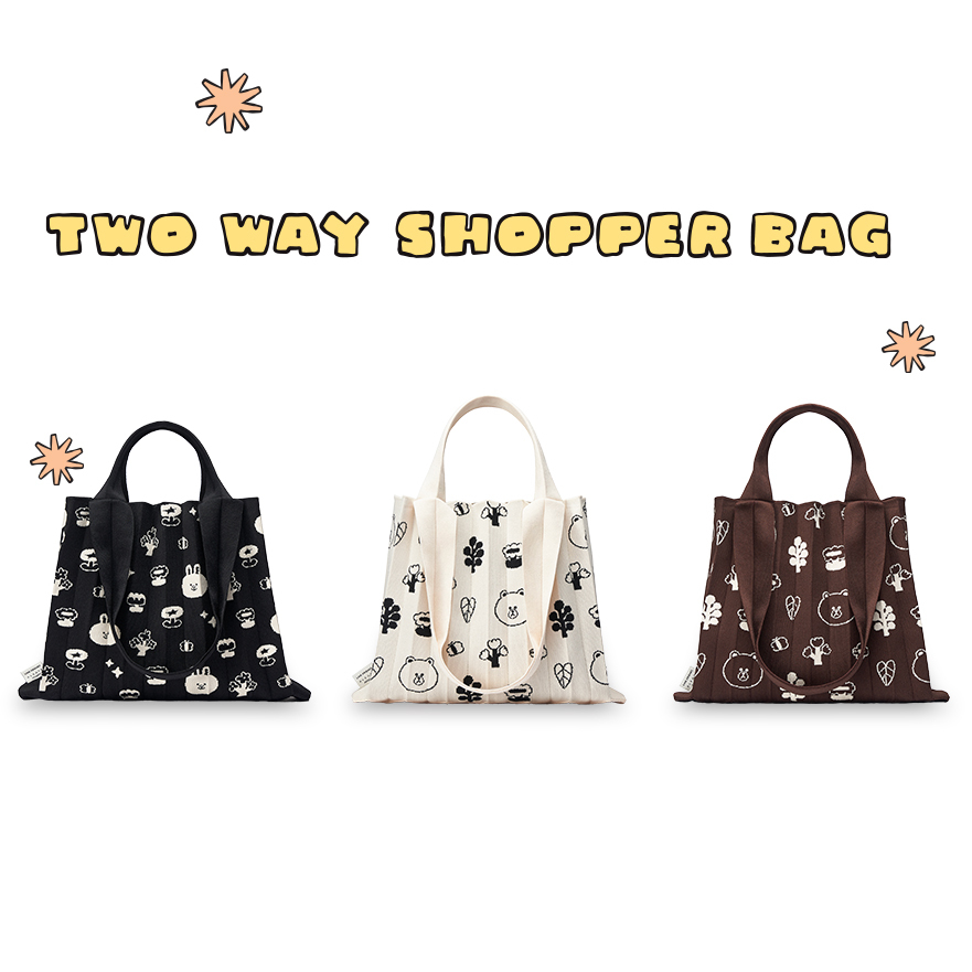PLEATS MAMA 正規品関税込み LINE FRIENDS EDITION 2WAY SHOPPER PLEATS MAMA 正規品関税込み LINE FRIENDS EDITION 2WAY SHOPPER