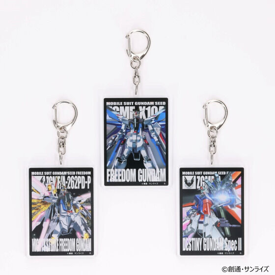 216131 Pbandai 預訂2024/10月 機動戦士ガンダムSEEDシリーズ グランプリ2024 MSイラスト モビルスーツアクリルチャーム （全3種）