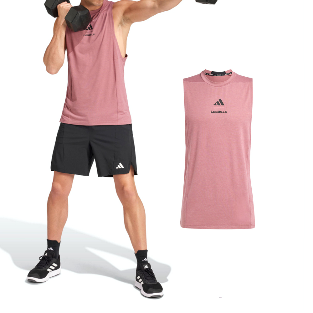 Adidas M LM G TK JJ3150 男款 粉色 圓領 運動 訓練 吸濕 排汗 透氣 背心 JJ3150