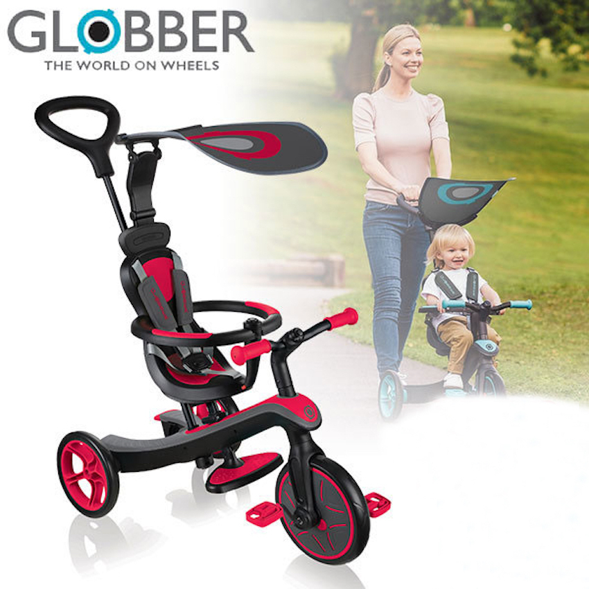 日本版 Globber EXPLORER TRIKE 四合一多功能三輪車