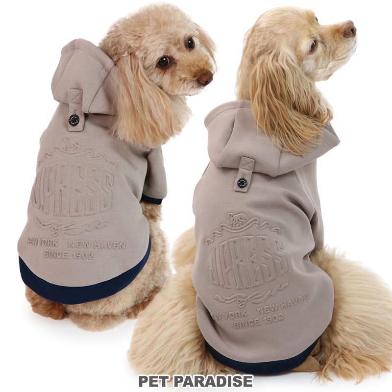 【Pet Paradise】J.Press Embossed Hoodie - Grey <614-55664>