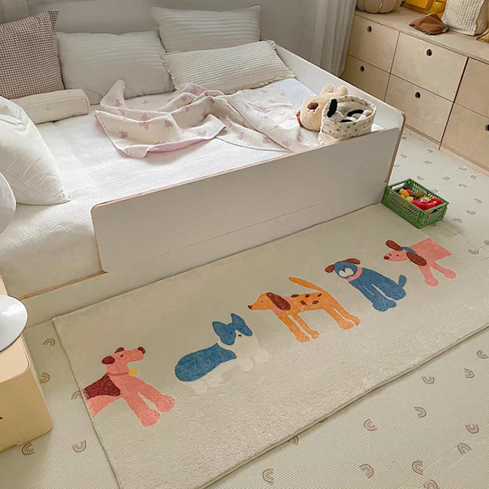 《72552》貓咪與狗狗款毛絨地墊地毯(2款)