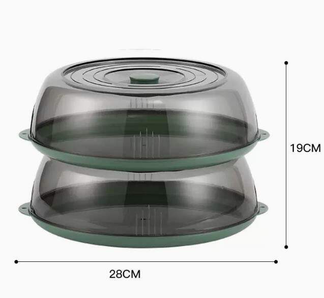 Hot style (two layers and two covers - green [insulation type]) insulated vegetable cover, vegetable box, dust cover #