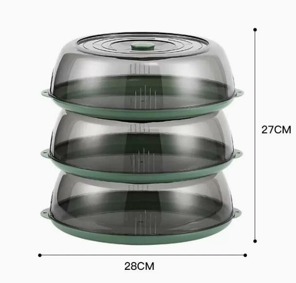 Hot style (three layers and three covers - green [insulation type]) insulated vegetable cover, vegetable box, dust cover #
