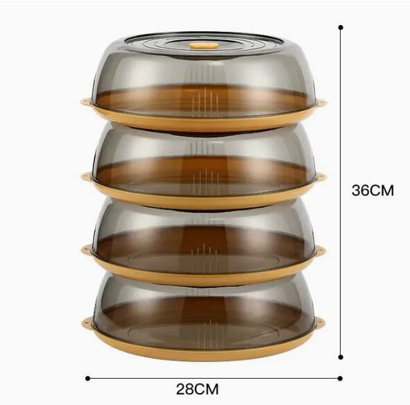 Hot style (four layers and four covers - yellow [insulation type]) insulated vegetable cover, vegetable box, dust cover #
