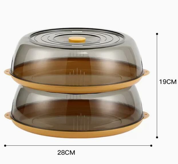 Hot style (two layers and two covers - yellow [insulation type]) insulated vegetable cover, vegetable box, dust cover #