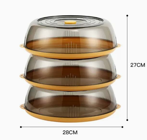 Hot style (three layers and three covers - yellow [insulation type]) insulated vegetable cover, vegetable box, dust cover #