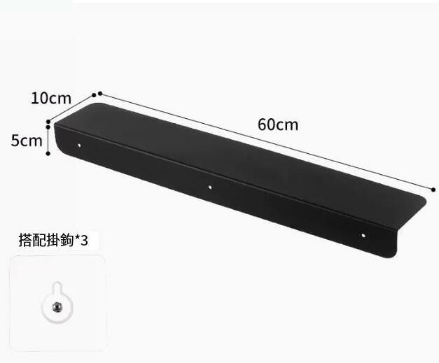爆款（縫隙擋板（60*10*5cm）黑色小號）置物架 填充板 # 