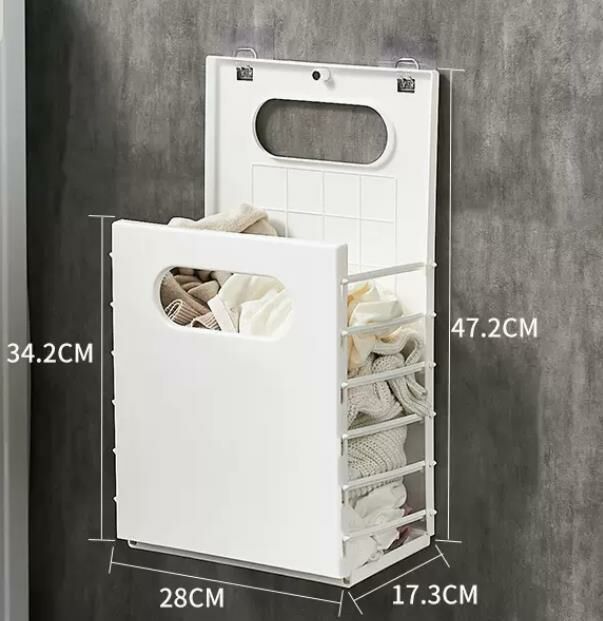 Hot style (elegant white) foldable clothes basket, storage basket, shelf, storage rack, laundry basket #