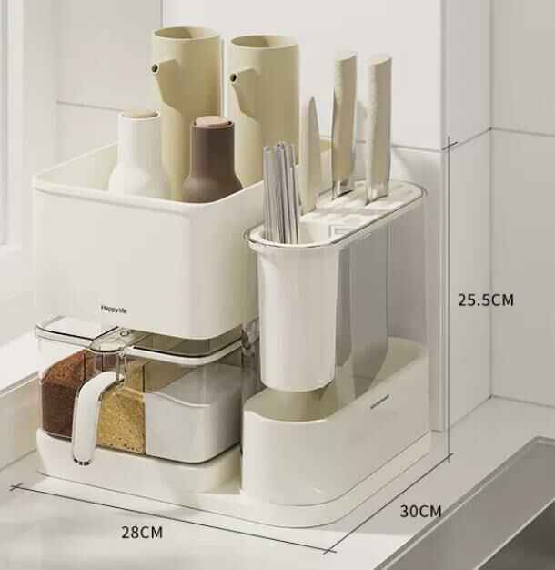 New style (elegant white (combination pack)) knife holder chopstick holder