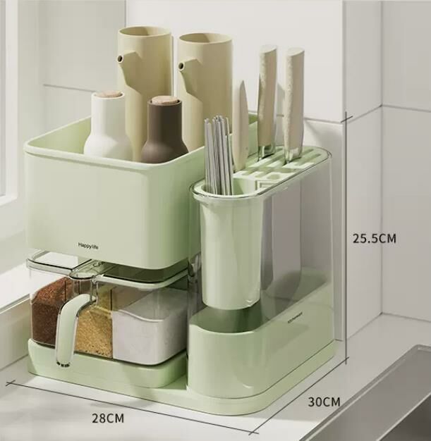 New style (Light Fir Green (Combined Pack)) Knife Rest Chopstick Holder