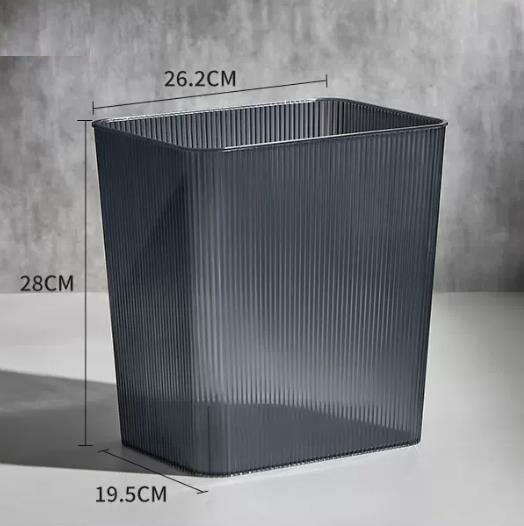 New (square-high-grade gray) trash can