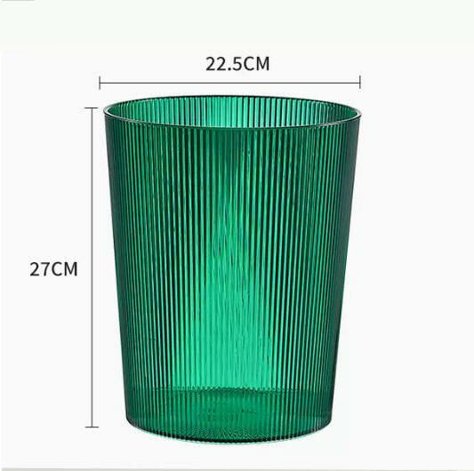 New (round-lotus leaf green) trash can