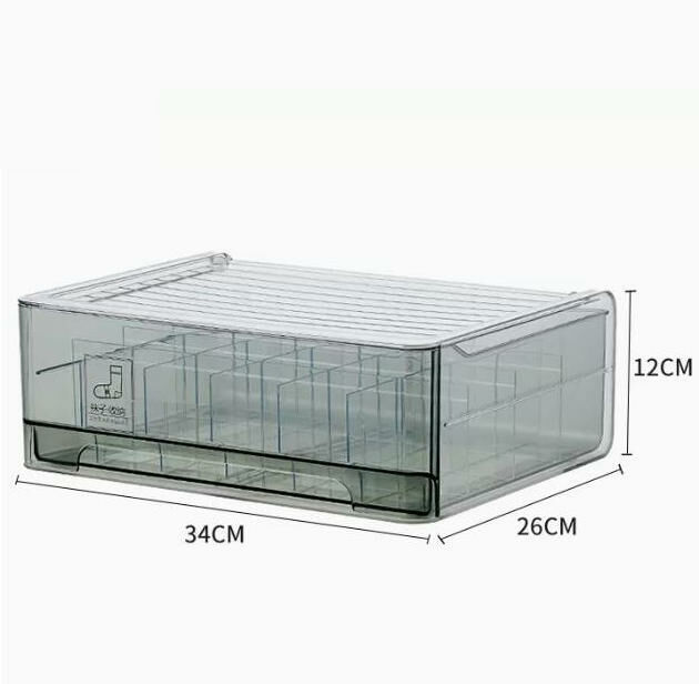 New style (quartz gray [24 compartments]) drawer storage box