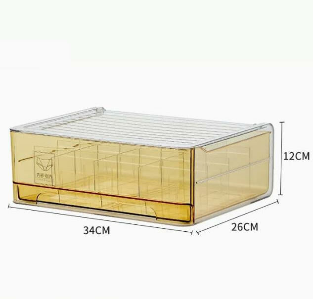 New style (amber orange [16 compartments]) drawer storage box