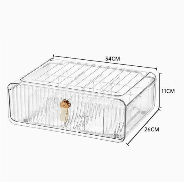 New style (transparent color - 24 compartments) drawer storage box