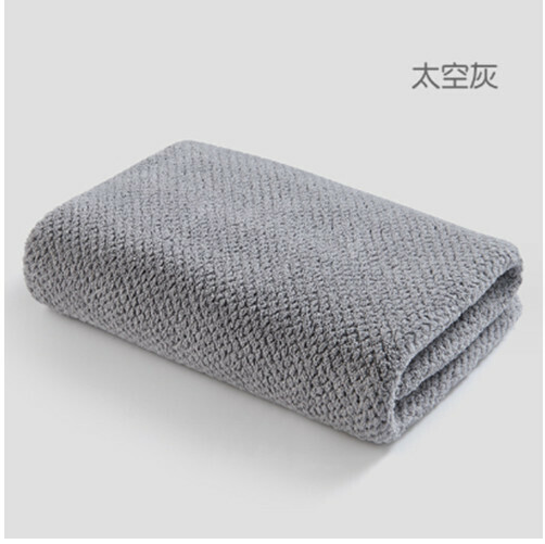 Hot recommended adult quick-drying bath towel (grey [70*140CM])