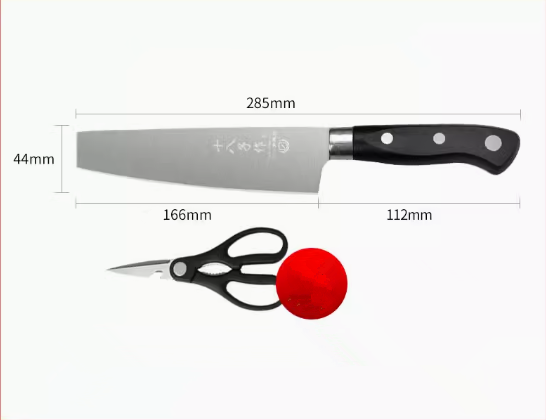 Hot push flat head stainless steel multi-purpose knife (H310 multi-purpose knife + scissors) (Specification: 28.5*16.6*4.4CM)
