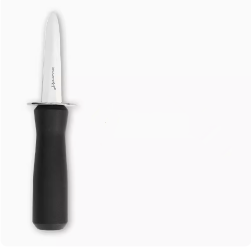 Hot push stainless steel oyster knife (Oyster knife with ABS handle) (Specification: 17.6*3.3*1.7CM)