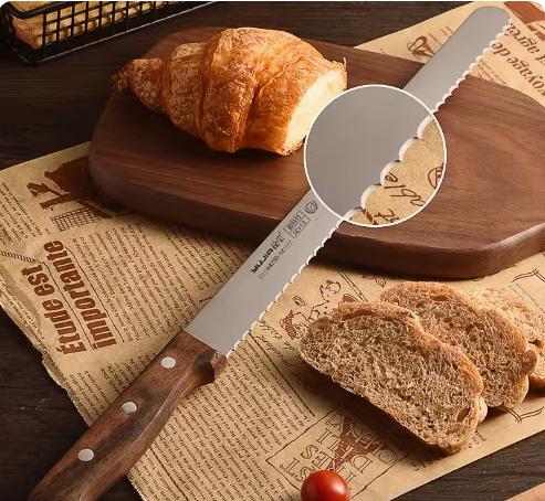 Hot push stainless steel bread knife (coarse teeth 48CM) (specification: 48*35CM)