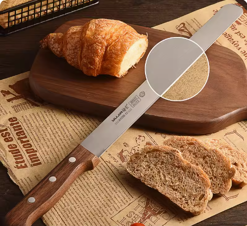 Hot push stainless steel bread knife (flat mouth 43CM) (specification: 43*30CM)