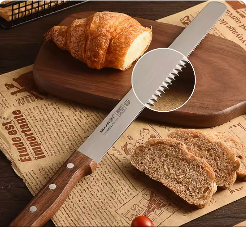Hot push stainless steel bread knife (fine teeth 48CM) (specification: 48*35CM)
