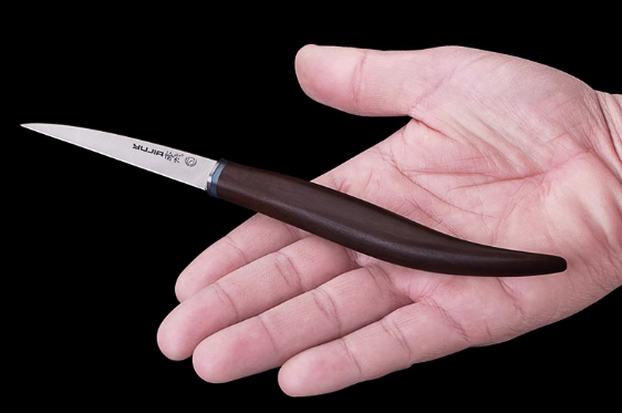 Hot push high carbon steel engraving knife (brown) (specification: 19.5*7.3*1.5CM)
