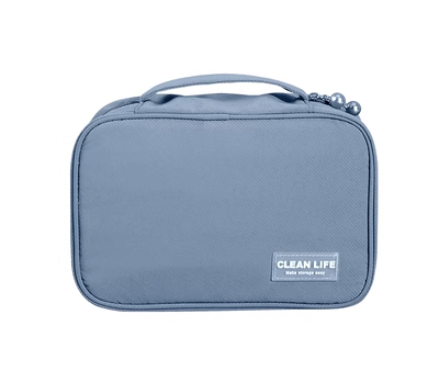 Hot selling toiletry bag waterproof portable cosmetic bag (blue)