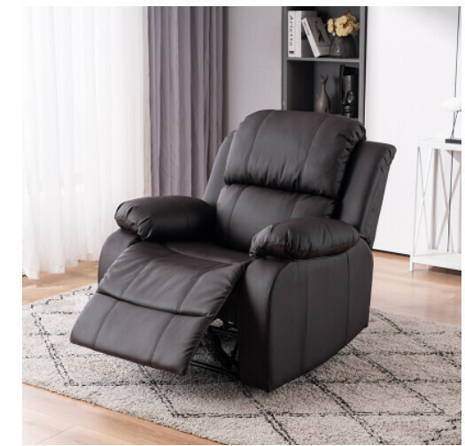 Hot Sale [Special Offer] Single Electric Sofa, Sitable and Reclining Sofa (Dark Brown) (Exhibition items, if you mind Xiaohua, please don’t take pictures) (D)