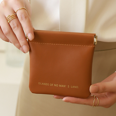 Hot Selling Mini Small Portable Cosmetic Bag (Caramel Brown)