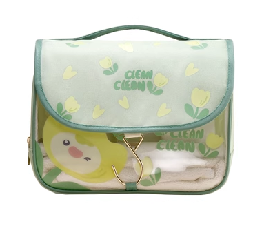Hot selling portable cosmetics storage bag (apple green)