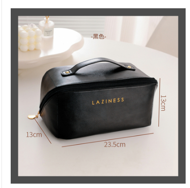 Hot selling cosmetic waterproof toiletry bag (black)