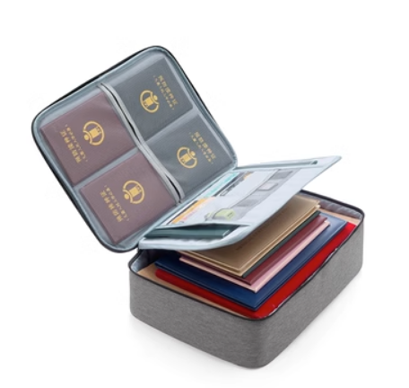 Hot-selling ID storage bag (two layers [grey] without lock - with card slot)